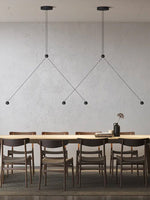Constellation Multi-Pendant LED Chandelier with Terracotta Diffusers