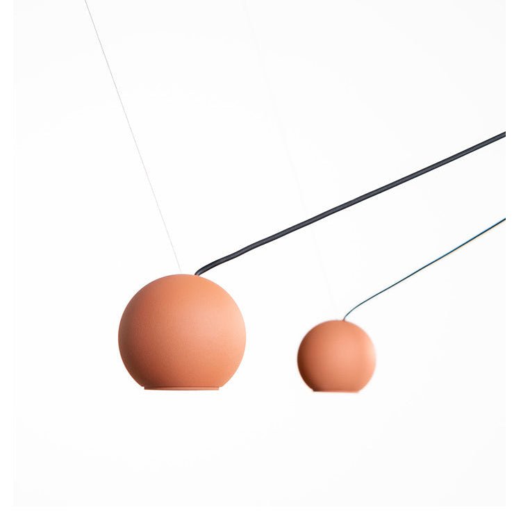 Constellation Multi-Pendant LED Chandelier with Terracotta Diffusers