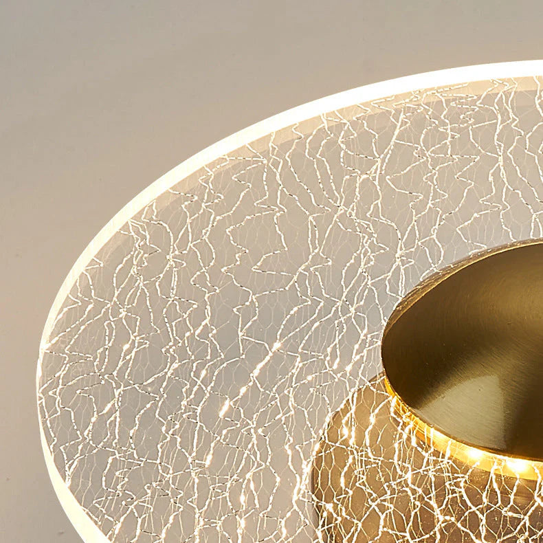 Modern Geometric Grain Ceiling Light