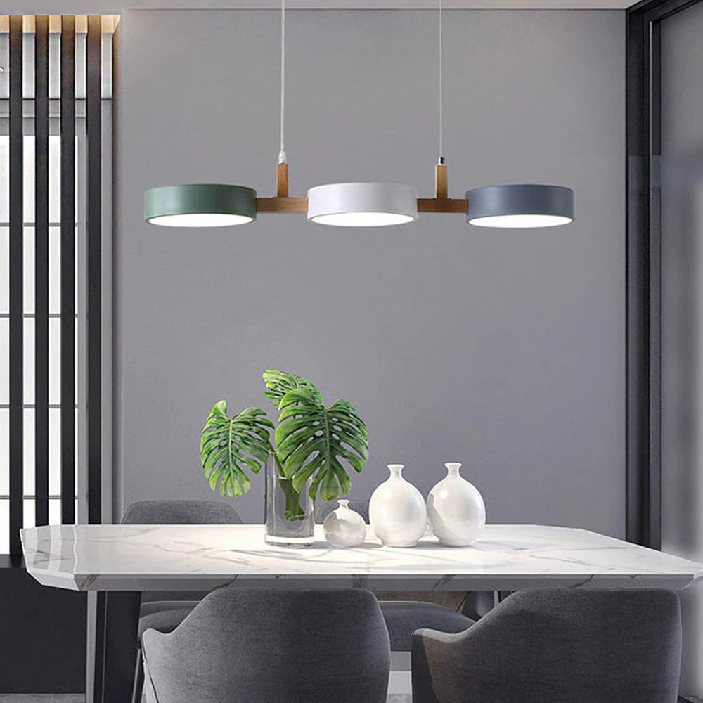 Nordic Modern Metal Cylinder Pendant Light