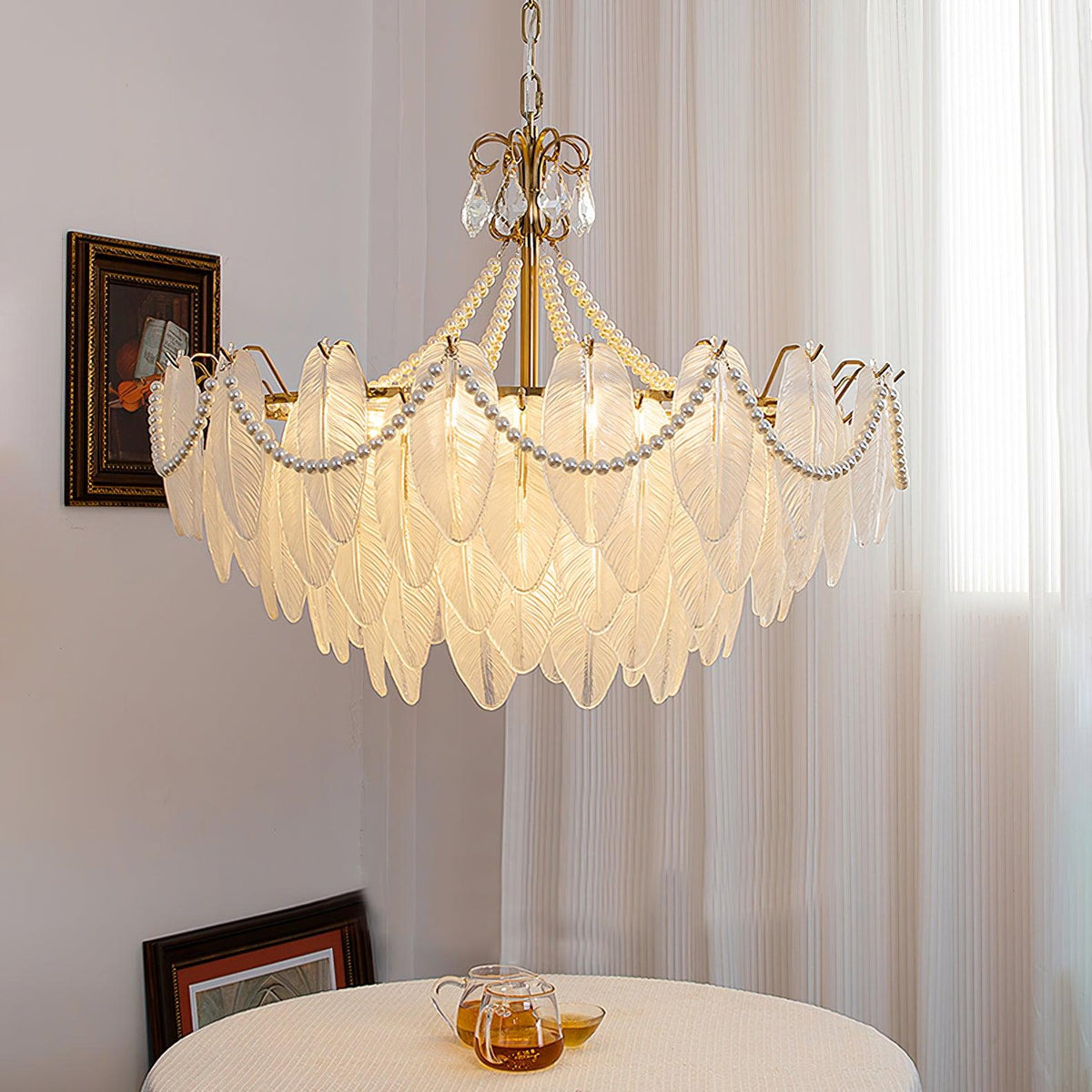 contemporary-leaves-glass-chandelier