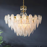 contemporary-leaves-glass-chandelier