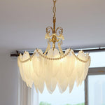 contemporary-leaves-glass-chandelier