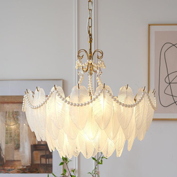 contemporary-leaves-glass-chandelier