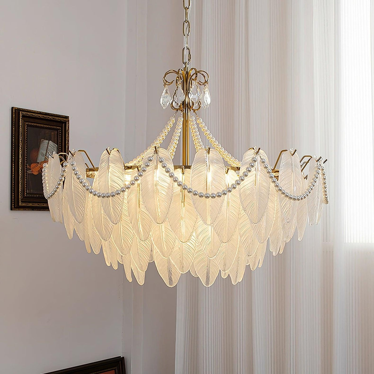 contemporary-leaves-glass-chandelier