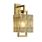 Corrugated Brass Wall Light