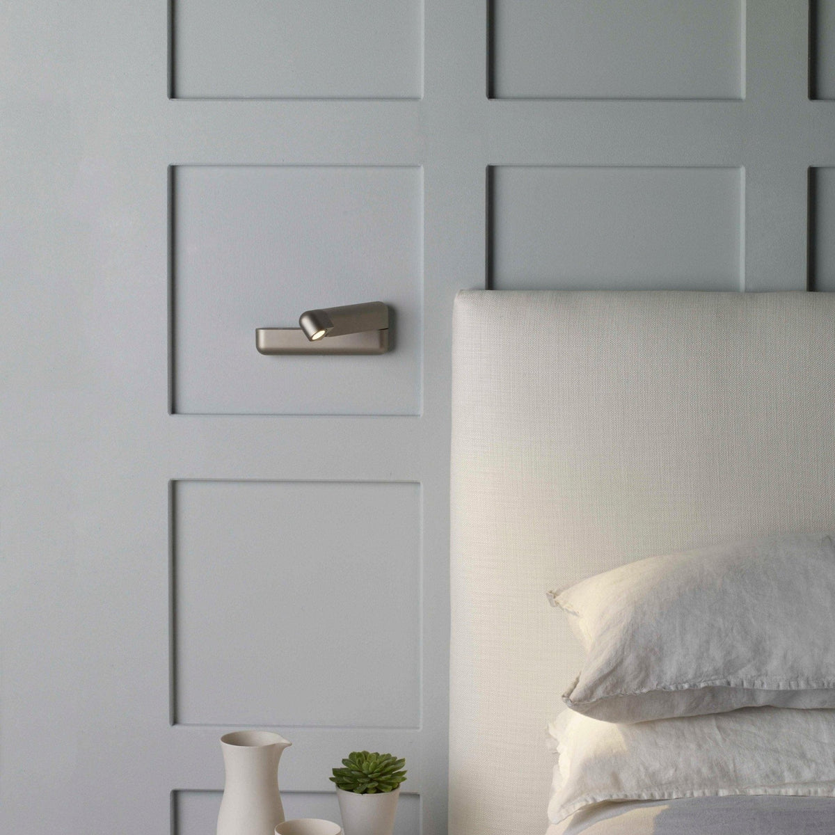 Fuse LED Wall Sconce with USB Charging Port for Bedside and Reading
