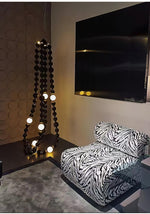 Cosmic Beads Chandelier – Modern LED Pendant Light with Matte Black Spheres