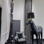 Cosmic Beads Chandelier – Modern LED Pendant Light with Matte Black Spheres