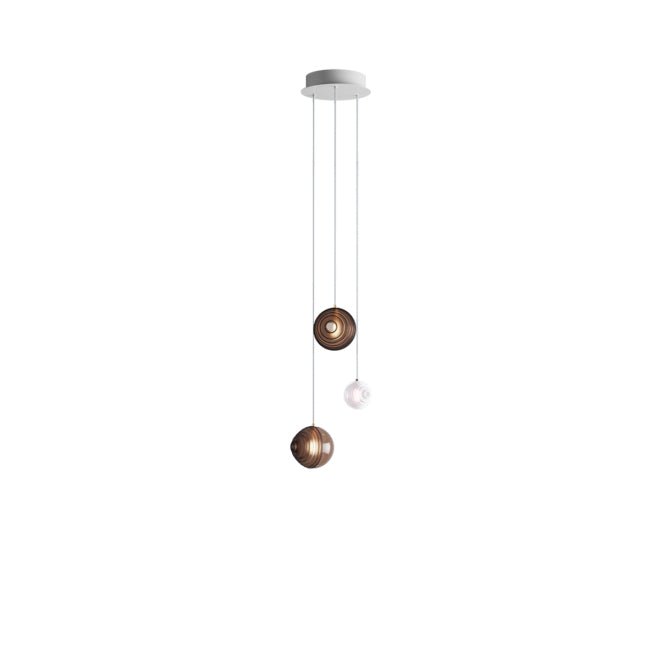 Cosmic Sphere Cascade Chandelier – Modern Glass Pendant Light for Dining Room and Living Room