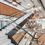 Cosmic Sphere Cascade Chandelier – Modern Glass Pendant Light for Dining Room and Living Room
