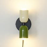 Couleur Double Plug In Wall Lamp