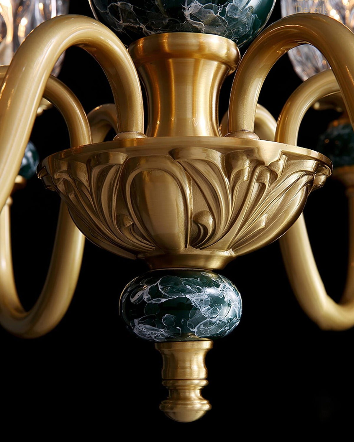 Court Ceramic Copper Chandelier