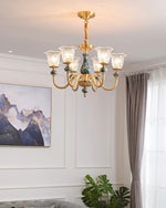 Court Ceramic Copper Chandelier