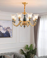 Court Ceramic Copper Chandelier