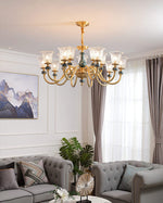 Court Ceramic Copper Chandelier