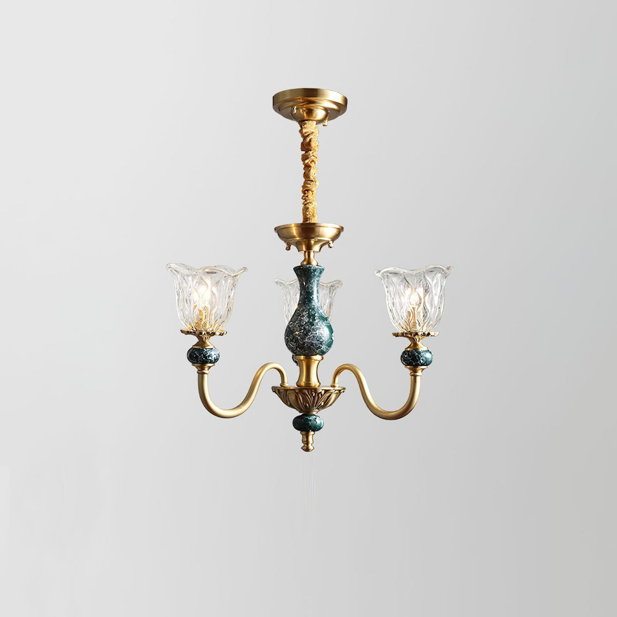 Court Ceramic Copper Chandelier