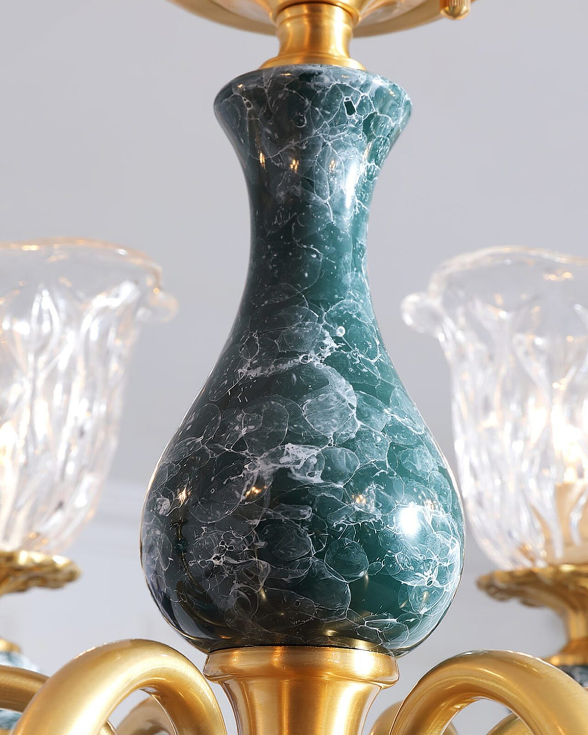Court Ceramic Copper Chandelier