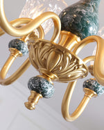 Court Ceramic Copper Chandelier