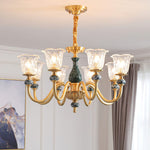 Court Ceramic Copper Chandelier