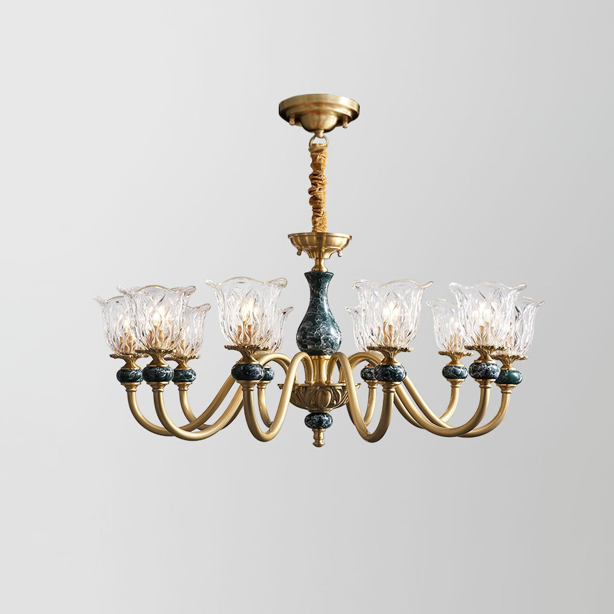 Court Ceramic Copper Chandelier