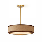 Artisan Leather Ceiling Light with Brass Accents for Modern Interiors