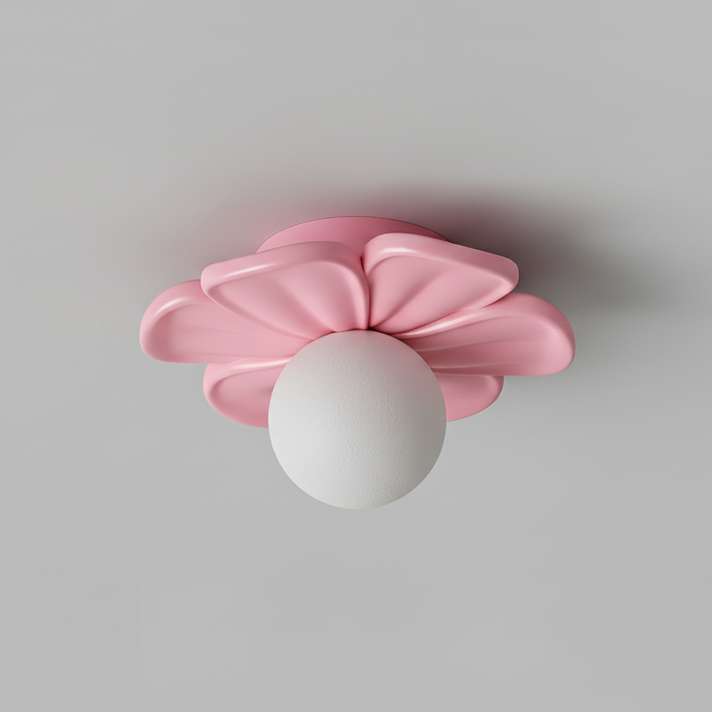 cream-bloom-flower-ceiling-lamp