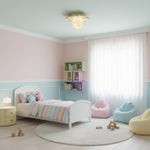 cream-bloom-flower-ceiling-lamp
