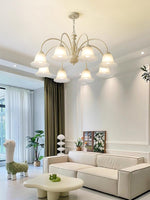 cream-flower-chandelier