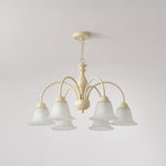 cream-flower-chandelier