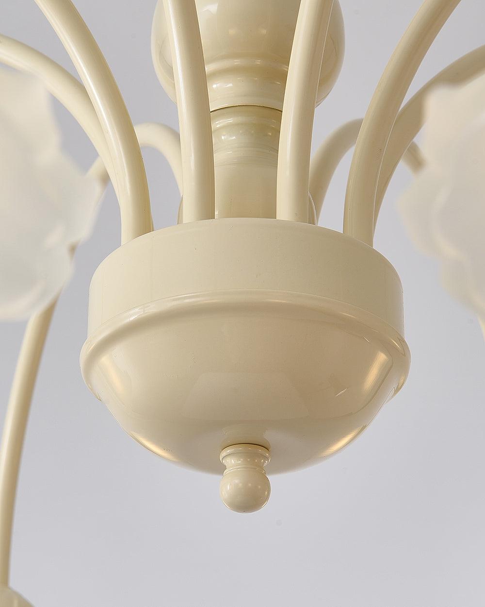 cream-flower-chandelier
