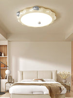 Cream Puff Flush Mount Ceiling Light – Modern Scalloped LED Fixture
