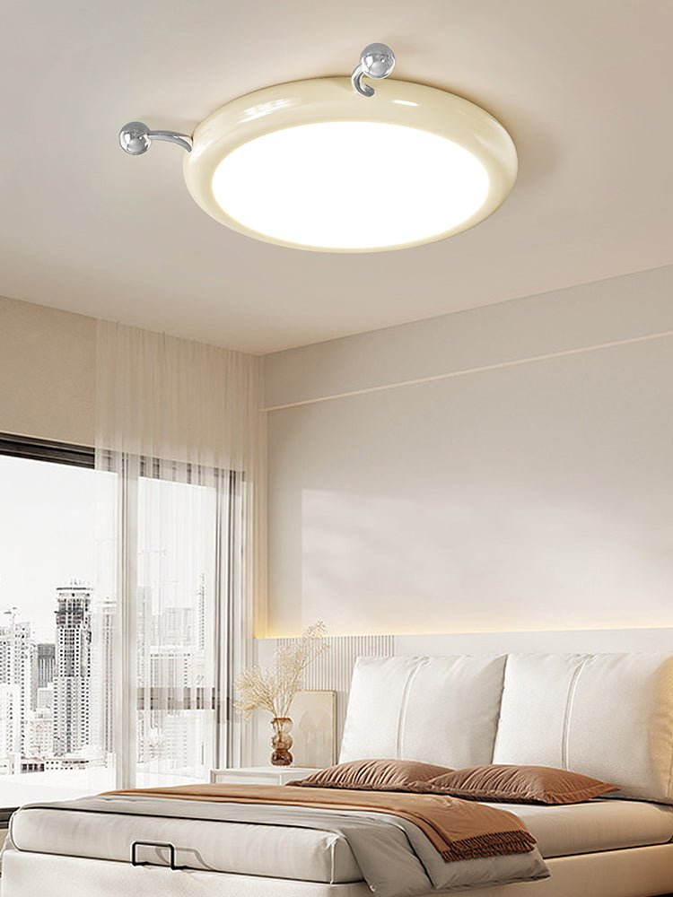 Cream Puff Flush Mount Ceiling Light – Modern Scalloped LED Fixture