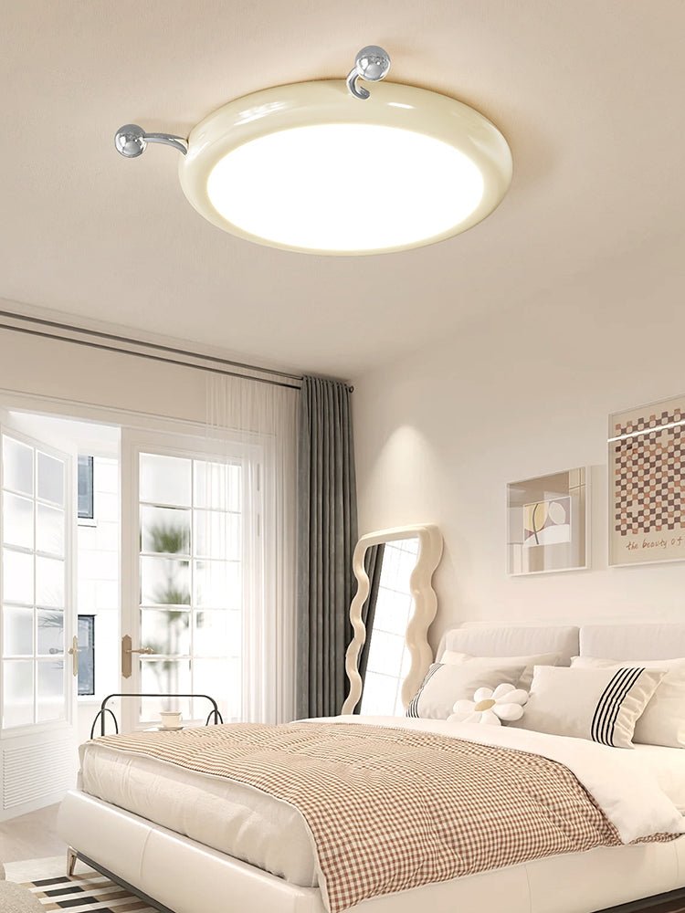 Cream Puff Flush Mount Ceiling Light – Modern Scalloped LED Fixture