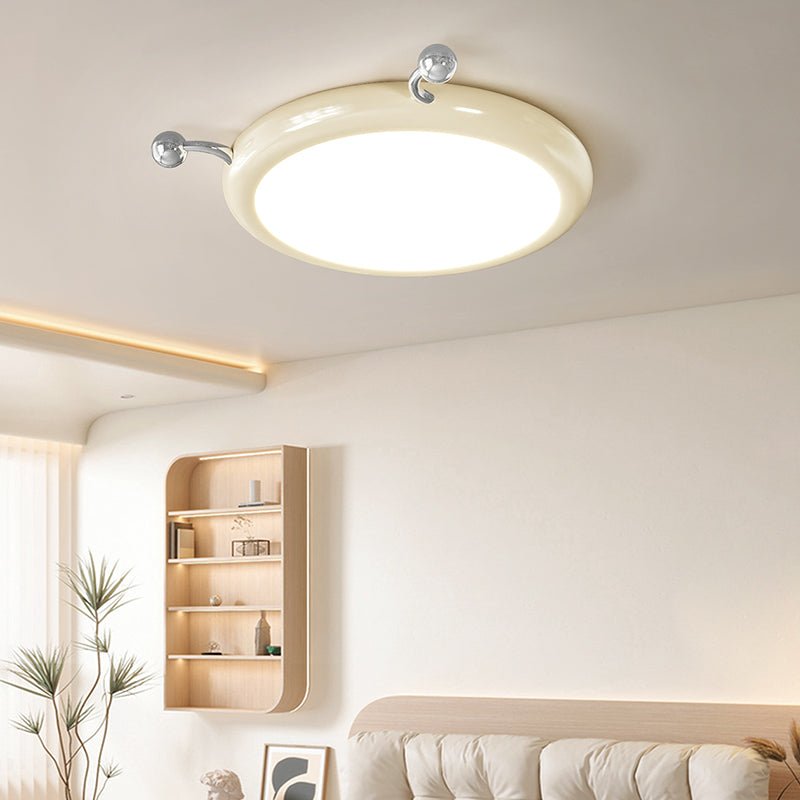 Cream Puff Flush Mount Ceiling Light – Modern Scalloped LED Fixture