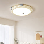 Cream Puff Flush Mount Ceiling Light – Modern Scalloped LED Fixture