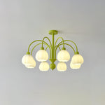 Cream Pumpkin Ball Chandelier