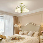 Cream Pumpkin Ball Chandelier