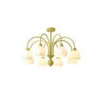Cream Pumpkin Ball Chandelier