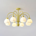 Cream Pumpkin Ball Chandelier