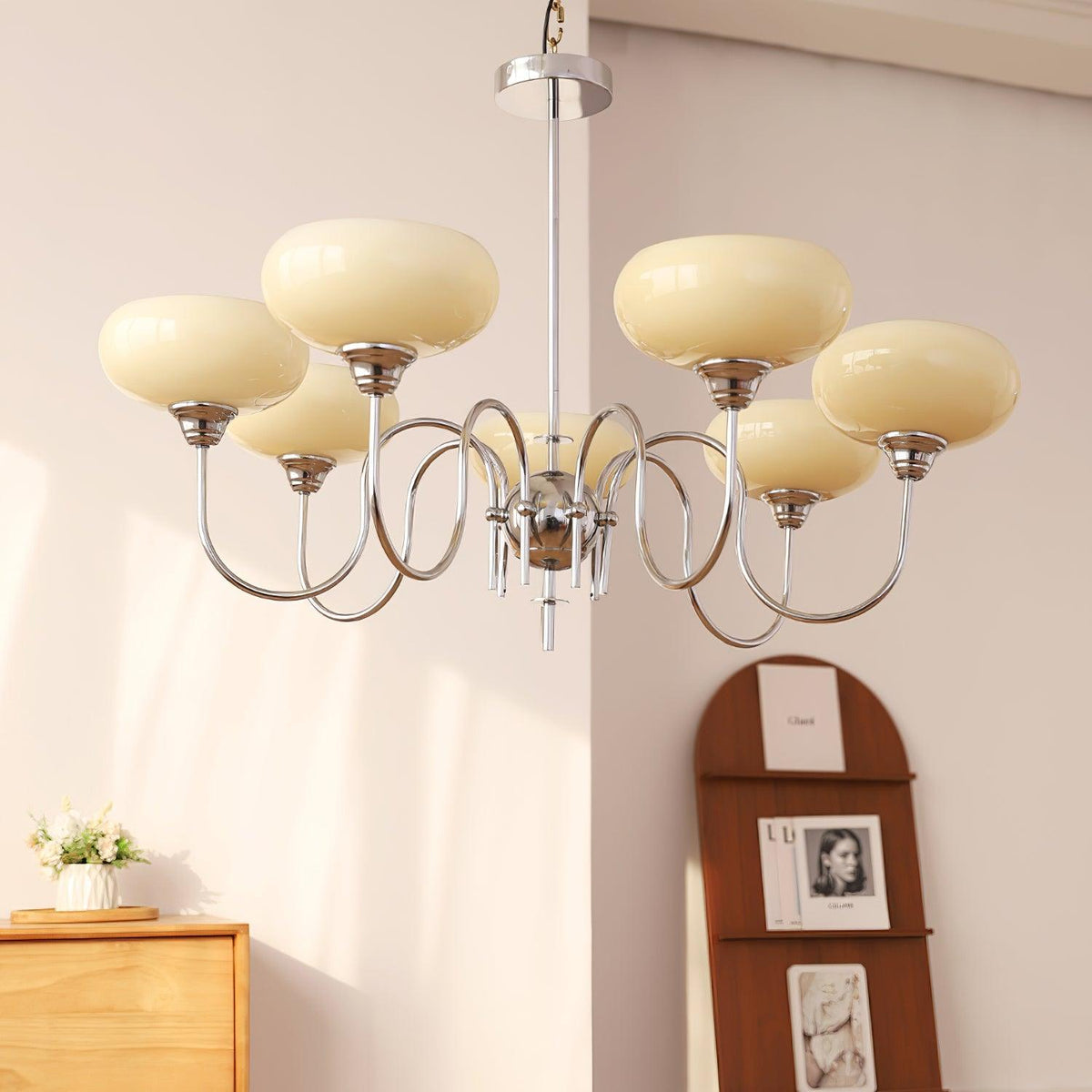 Creamy Persimmon Chandelier - ailampplus