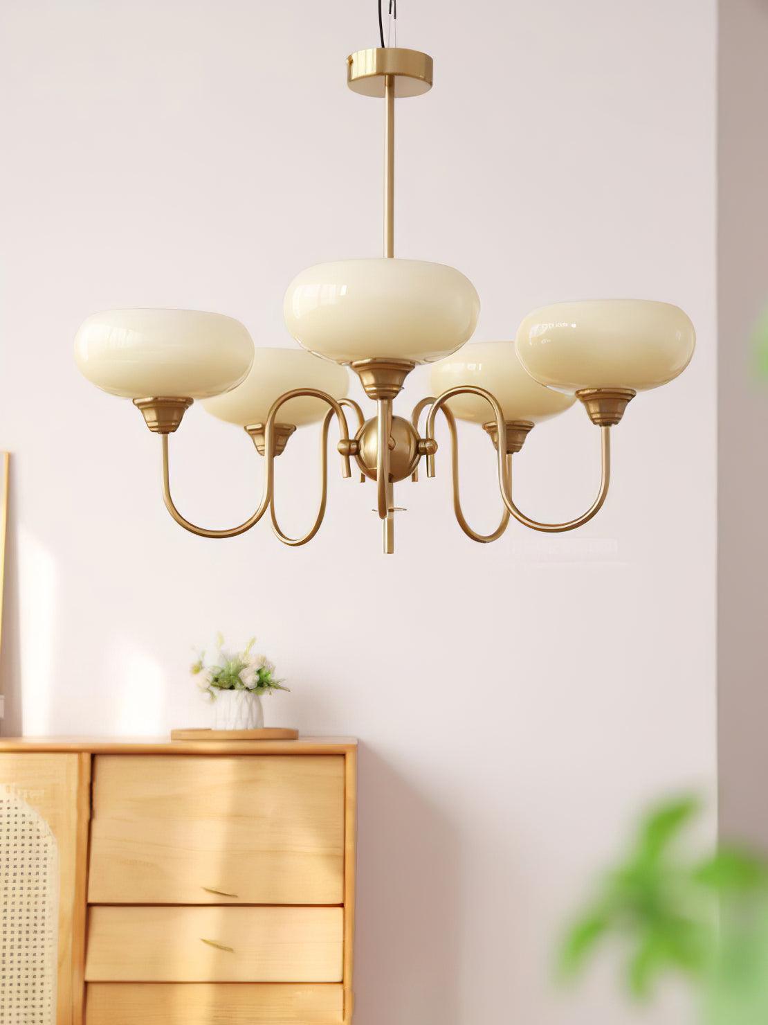Creamy Persimmon Chandelier - ailampplus