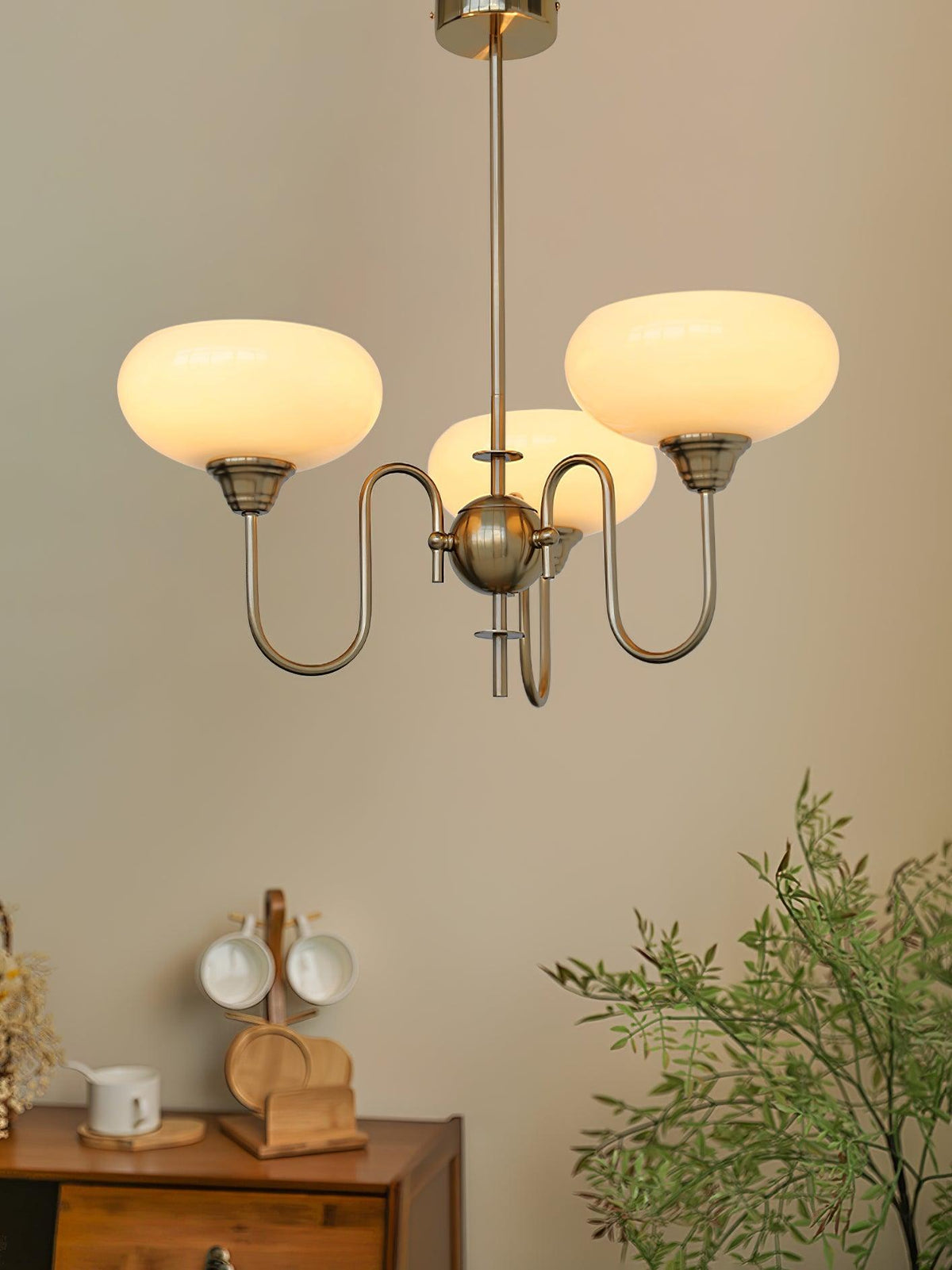 Creamy Persimmon Chandelier - ailampplus