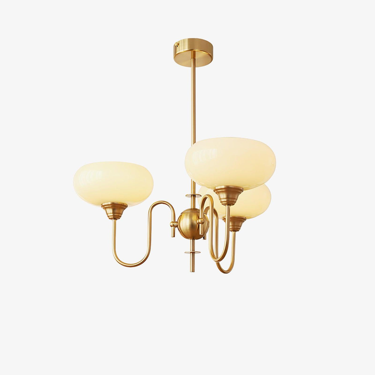 Creamy Persimmon Chandelier - ailampplus