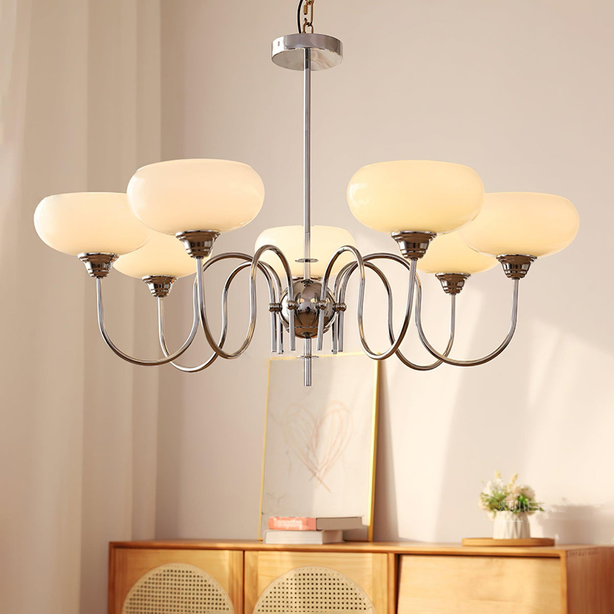 Creamy Persimmon Chandelier - ailampplus