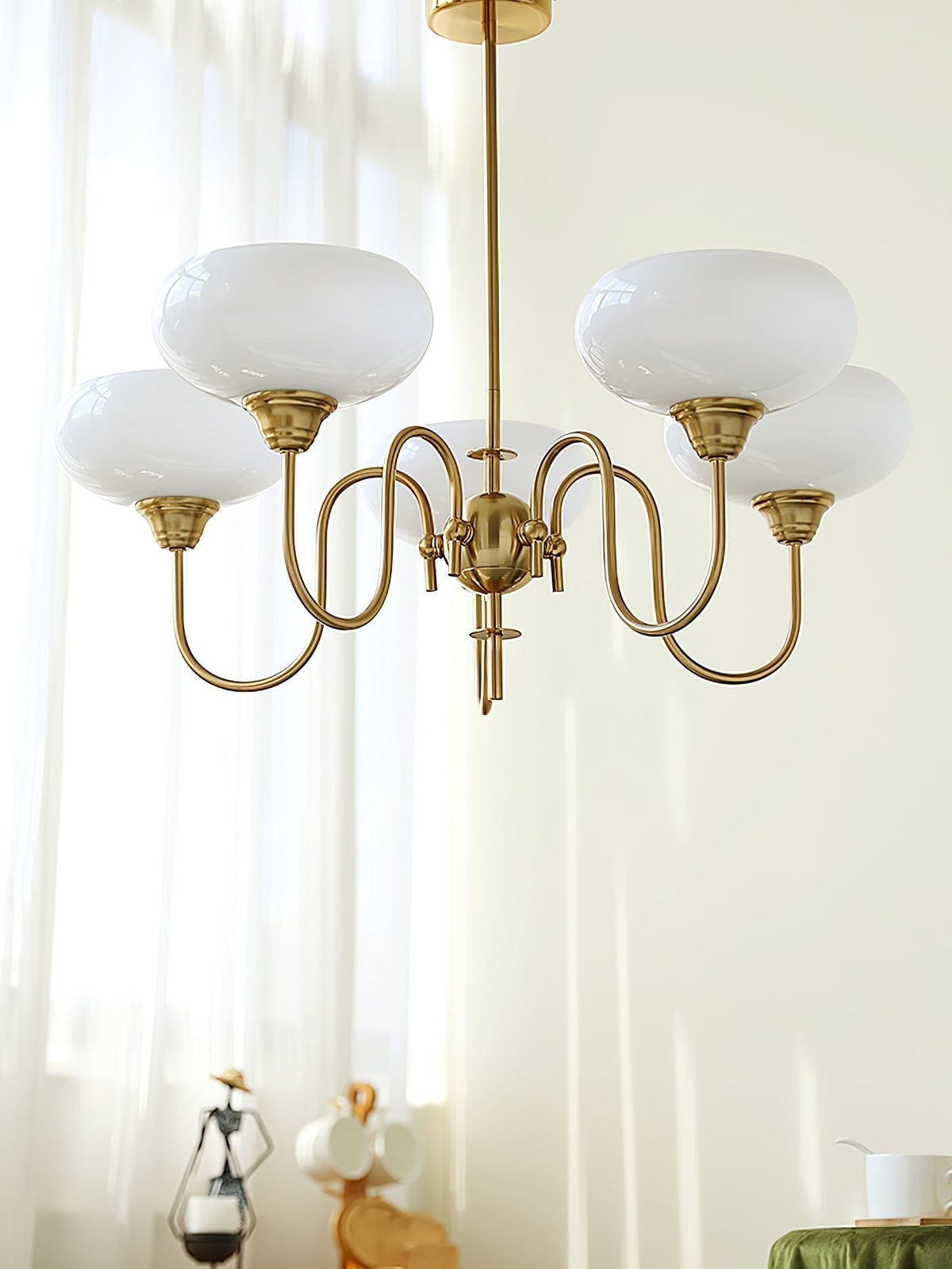Creamy Persimmon Chandelier - ailampplus