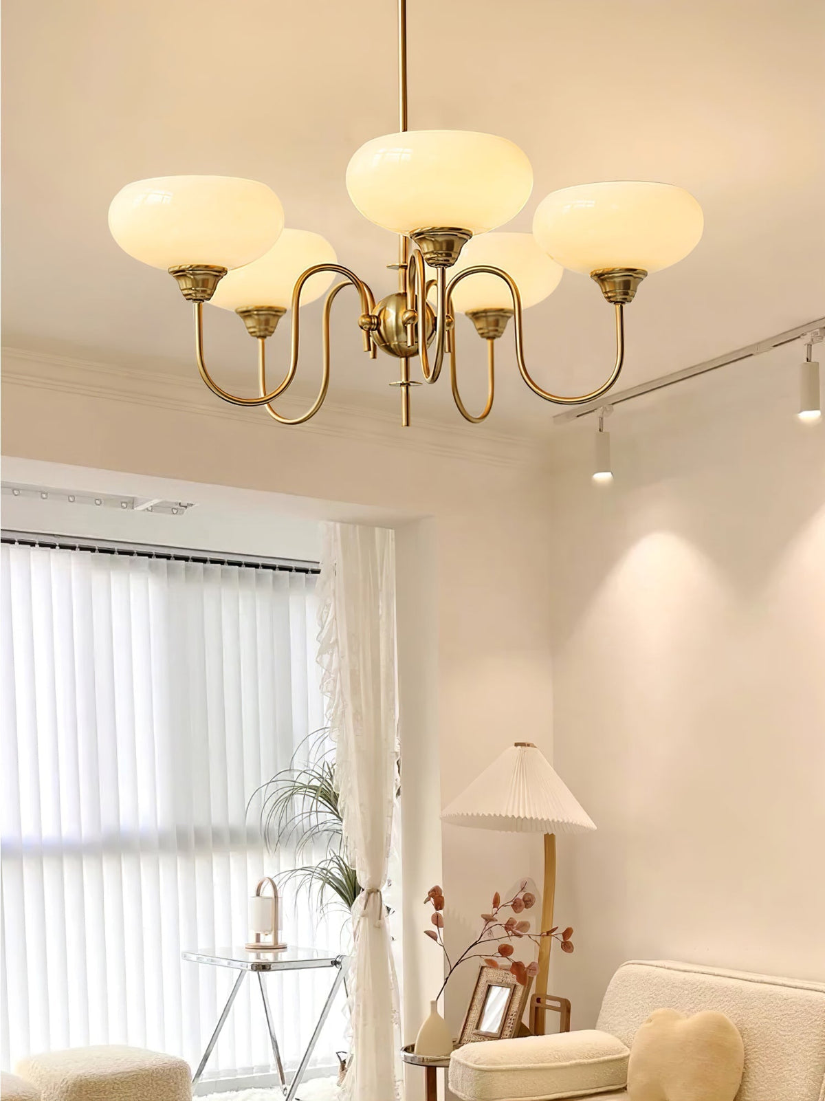 Creamy Persimmon Chandelier - ailampplus