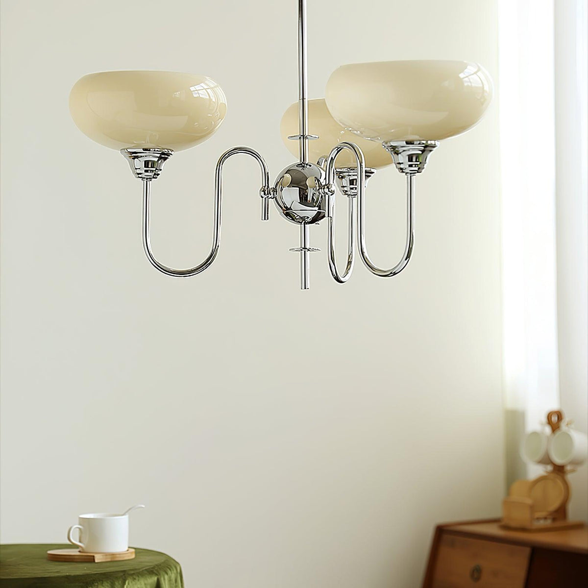 Creamy Persimmon Chandelier - ailampplus