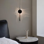 Kinetic Shadow Wall Lamp – Chrome LED Sconce with Sculptural Light Play