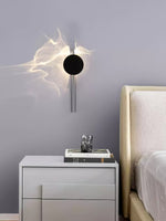 Kinetic Shadow Wall Lamp – Chrome LED Sconce with Sculptural Light Play